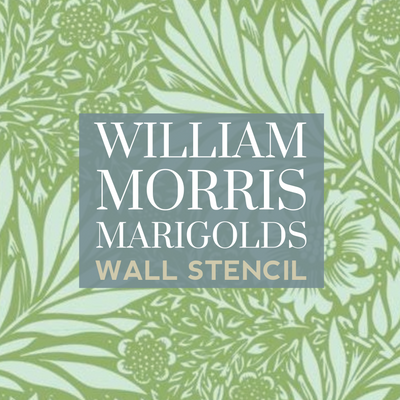 How to stencil a wall with William Morris Marigold design