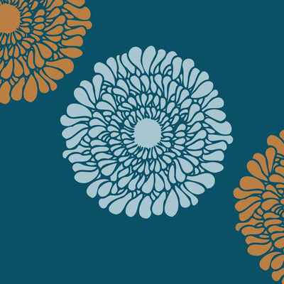 Chrysanthemum Stencil for painting on furniture and other crafts - stencilup.co.uk