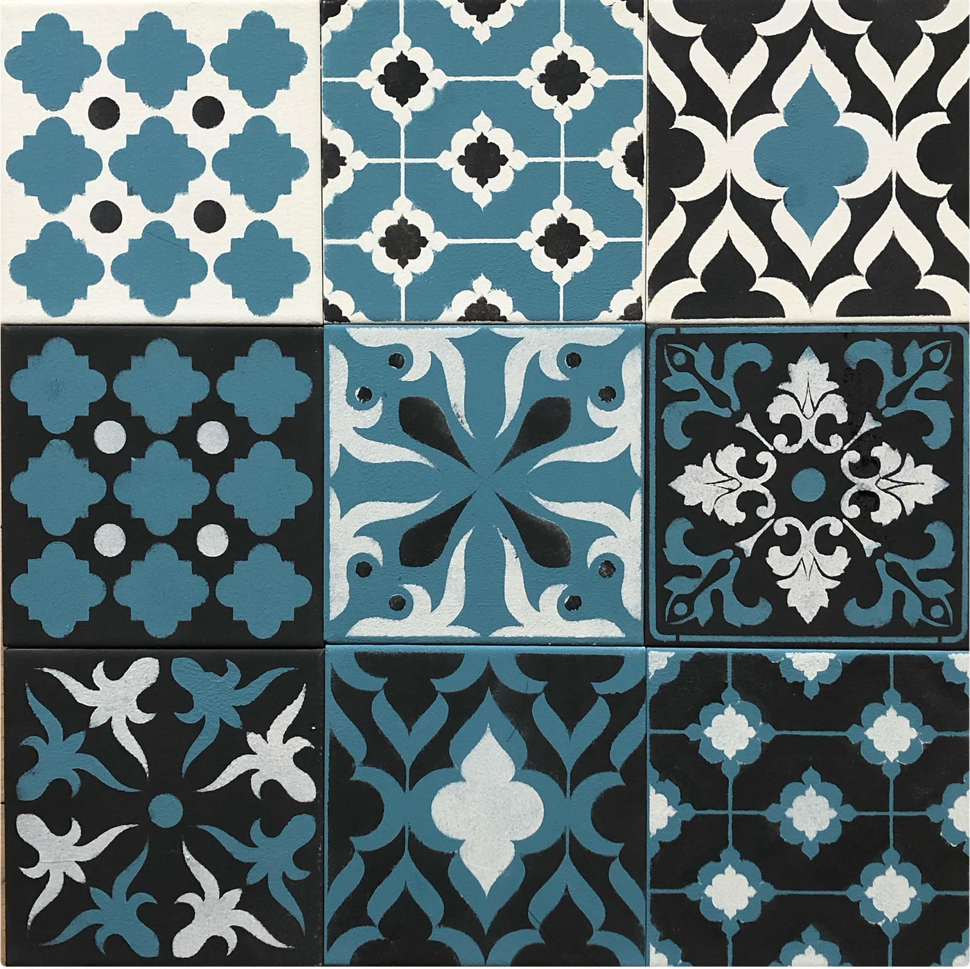 Tile and Tile Effect stencils for floors and walls