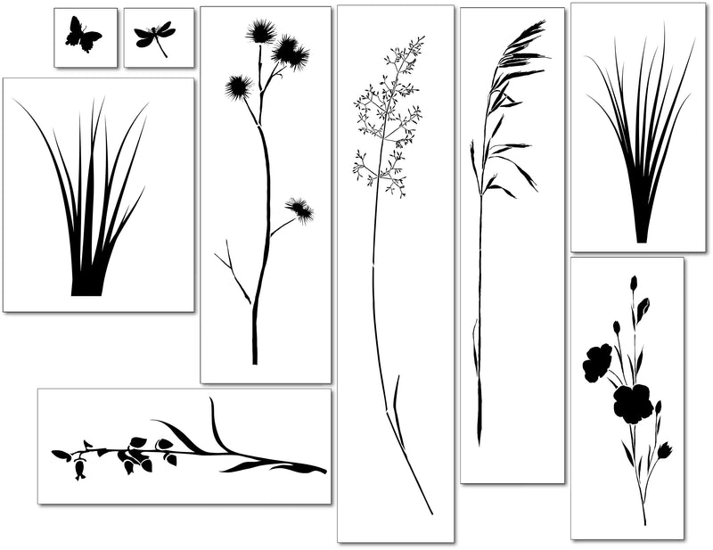 Meadow Wall stencil