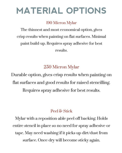 Potentilla Craft Stencil C319