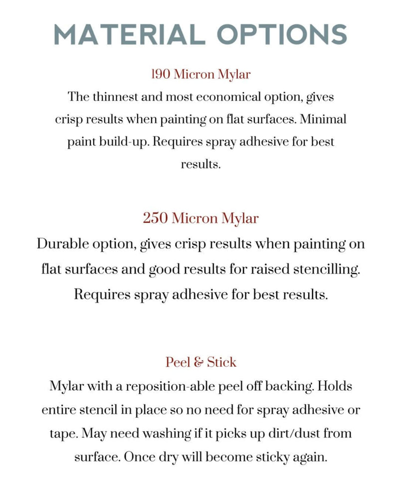 Potentilla Craft Stencil C319