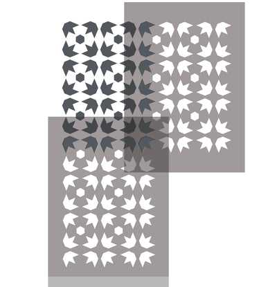 Moroccan Star stencil registration