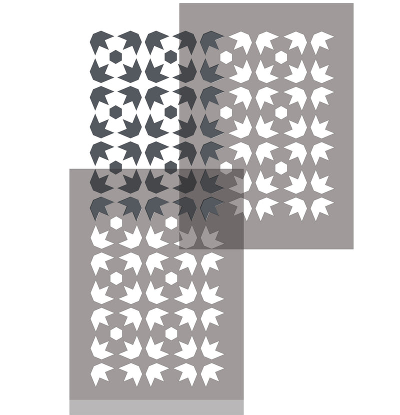 Moroccan Star stencil registration