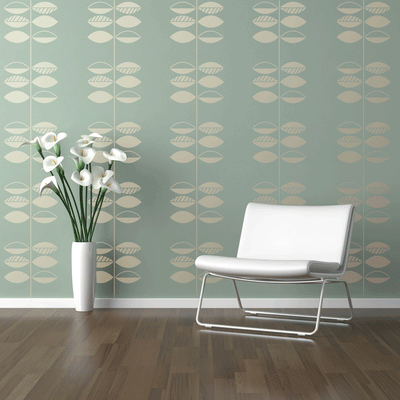 LEAF & STEM Wall Stencil - Stencil Up