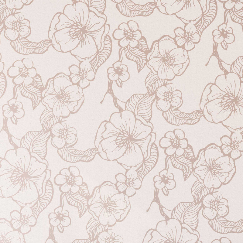 Hibiscus stencil white