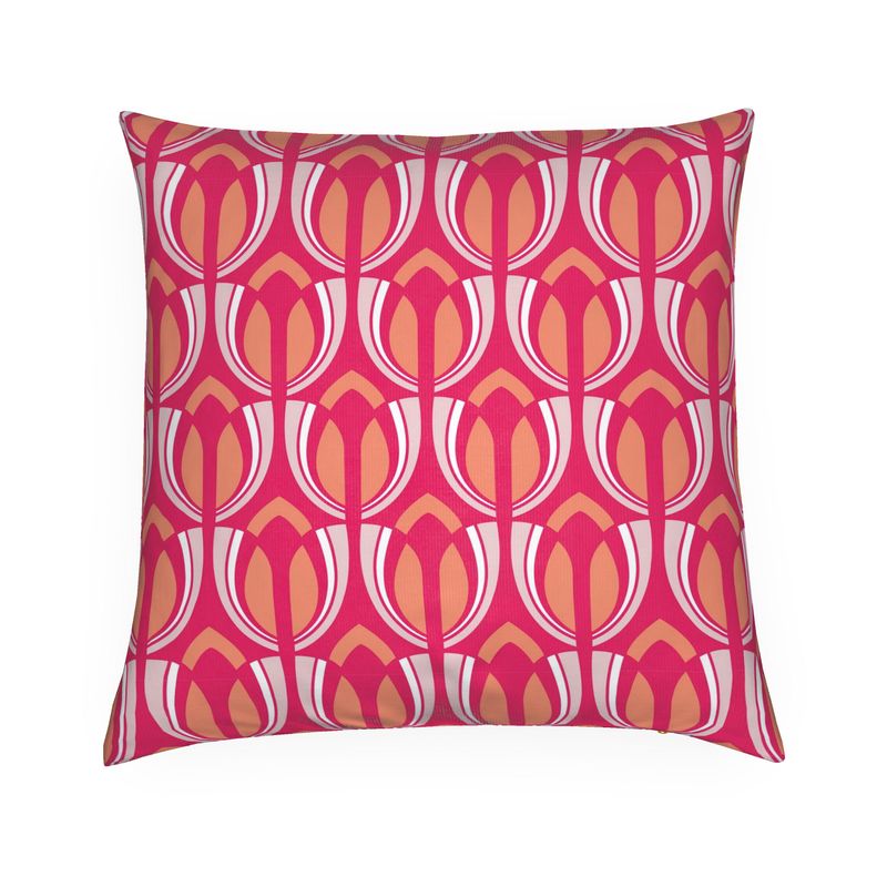 Tulpen Retro Cushion (Pink)