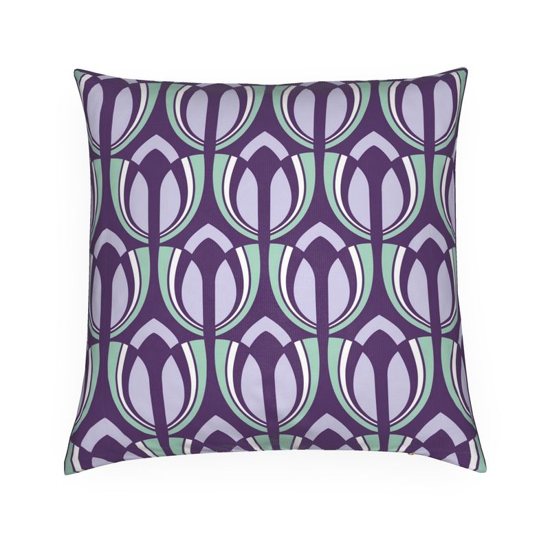 Tulpen Retro Cushion (Purple)