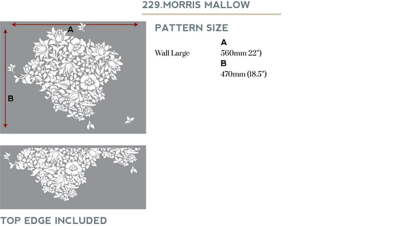 William Morris Mallow Stencil