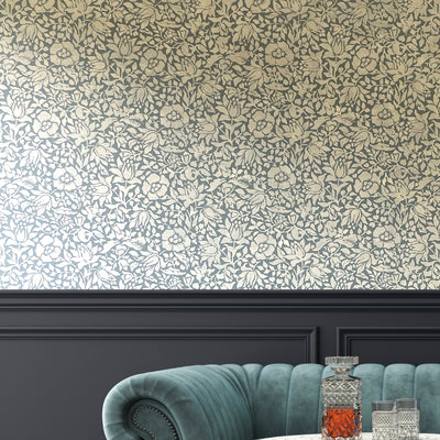 William Morris Mallow wallpaper stencil - stencilup.co.uk