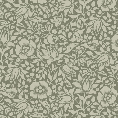 William Morris Mallow wallpaper stencil - stencilup.co.uk