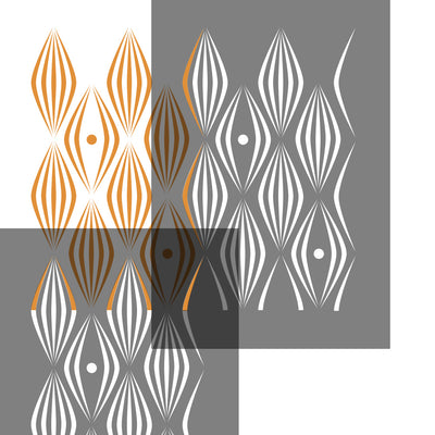 Retro Balloon A4 craft stencil overlay guide