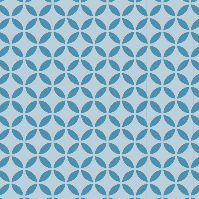 Elapsed circles craft stencil seamless pattern