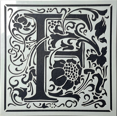 William Morris inspired Cloister Letters - individual letters