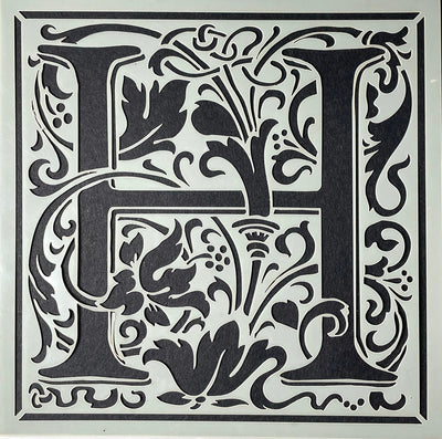 William Morris inspired Cloister Letters - individual letters