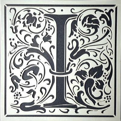 William Morris inspired Cloister Letters - individual letters
