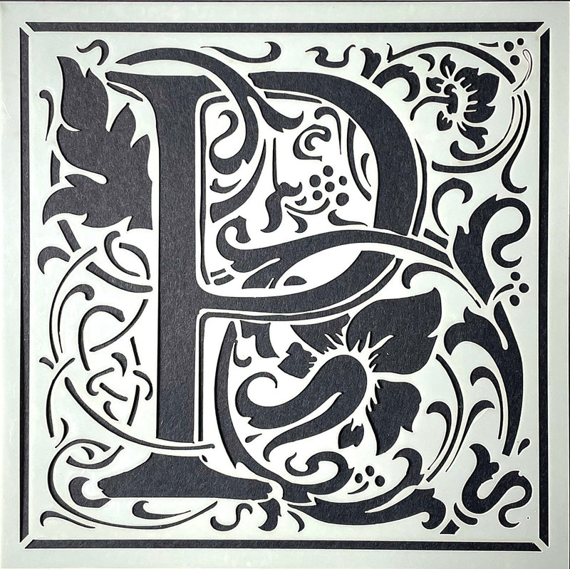 William Morris inspired Cloister Letters - individual letters