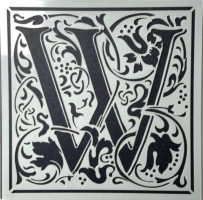 William Morris inspired Cloister Letters - individual letters