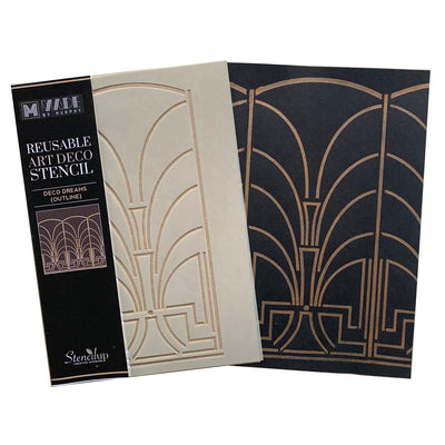 Art Deco stencil - Deco Dreams - stencilup.co.uk