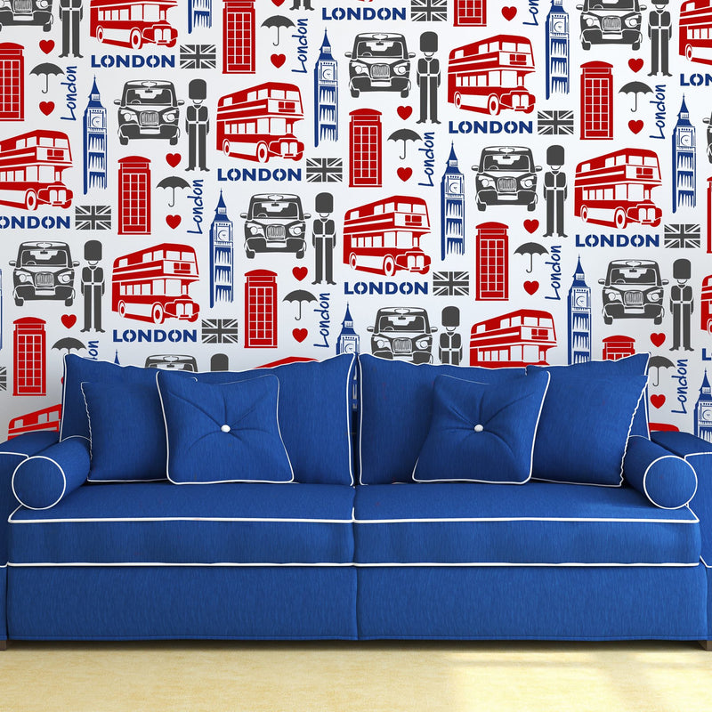 London Wallpaper stencil