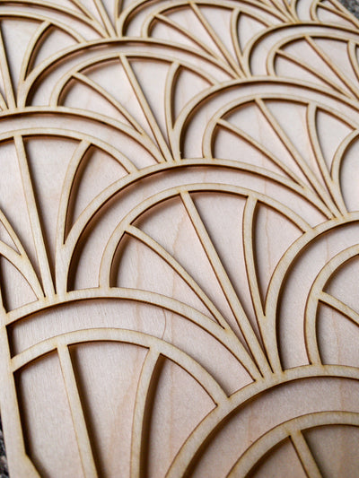 Modern Deco Arches wooden inlay / onlay