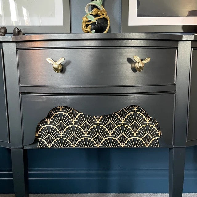 Deco Shells - Art Deco wooden inlay / onlay