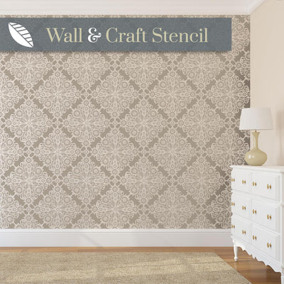 irish lace wall stencil