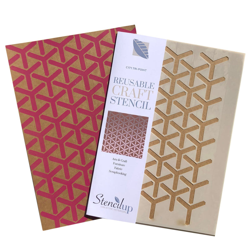 geometric plastic stencil for crafts