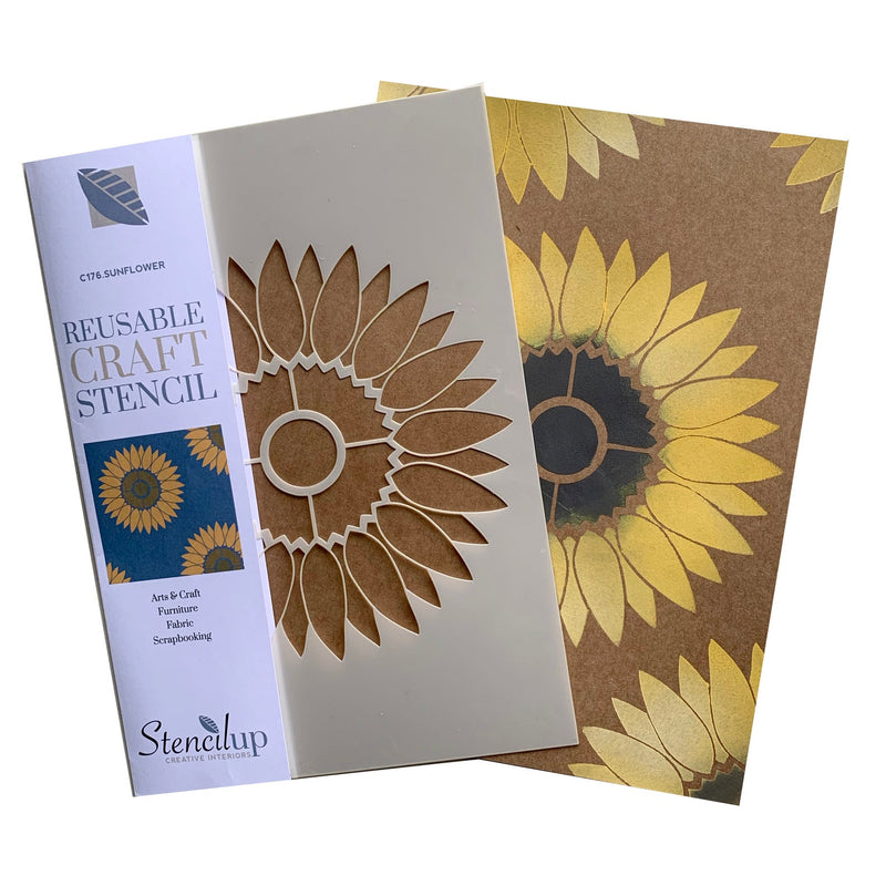 sunflower craft stencil