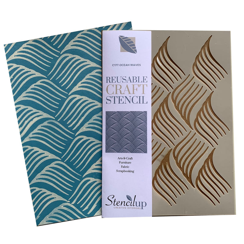 Ocean Waves Craft Stencil