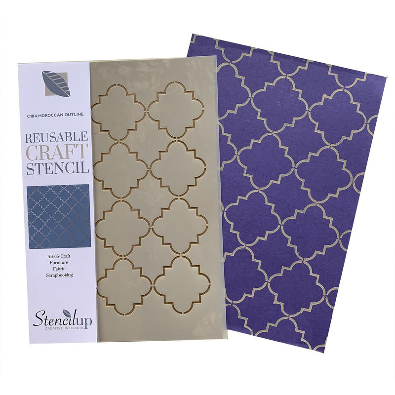 classic moroccan design stencil - Stencil Up