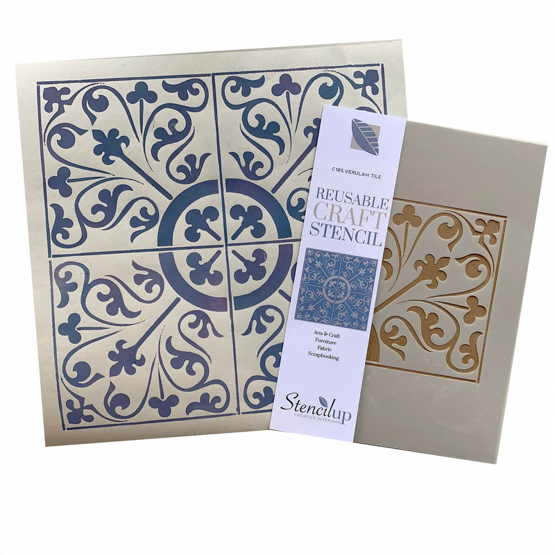 Verulam Tile Stencil for Walls and Floors