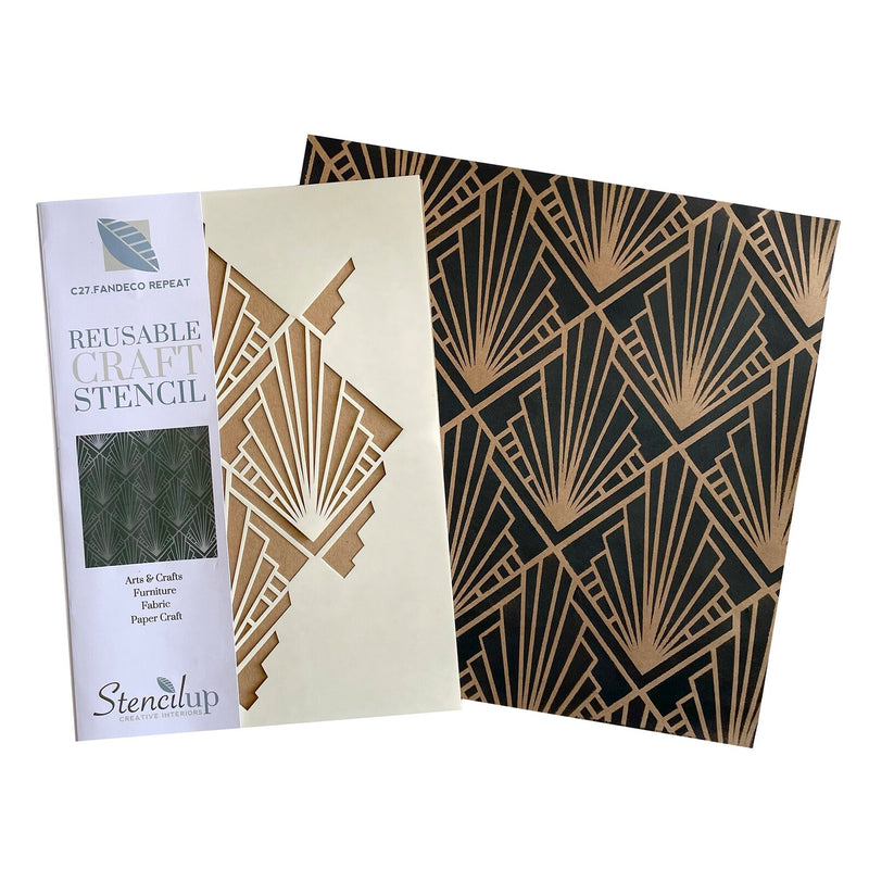 Fandeco Repeat Art Deco Stencil furniture painting or creating Art Deco crafts – STENCIL UP fandeco-repeat-art-deco-stencil-furniture-painting-or-creating-art-deco-crafts-stencil-up