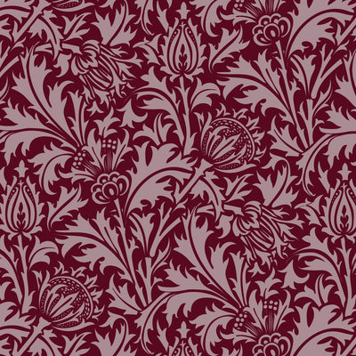 William Morris Thistle stencil for painting walls - stencilup.co.uk
