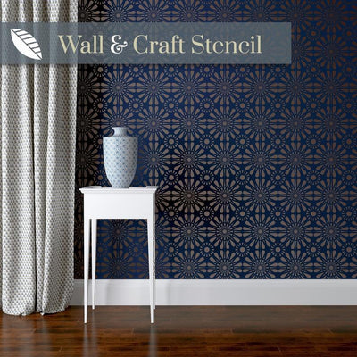 moroccan wall stencil