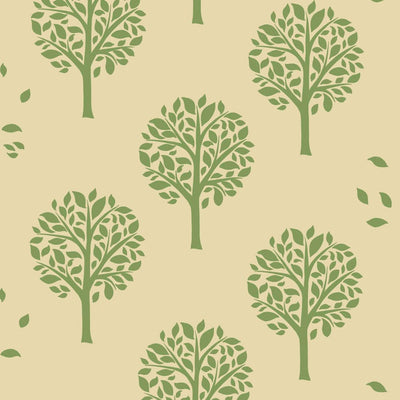Repeating tree design for fabric and furniture
