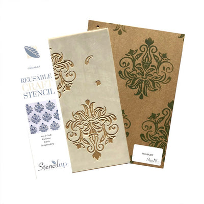 damask furniture stencil