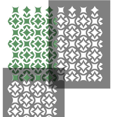 Zagora Lattice Craft Stencil