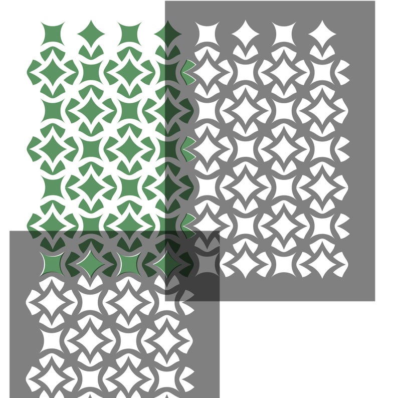 Zagora Lattice Craft Stencil