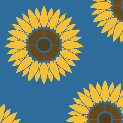 sunflower stencil for painting