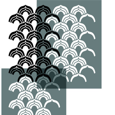 japanese wave stencil for painting