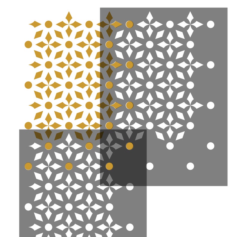 moroccan stencil for furniture