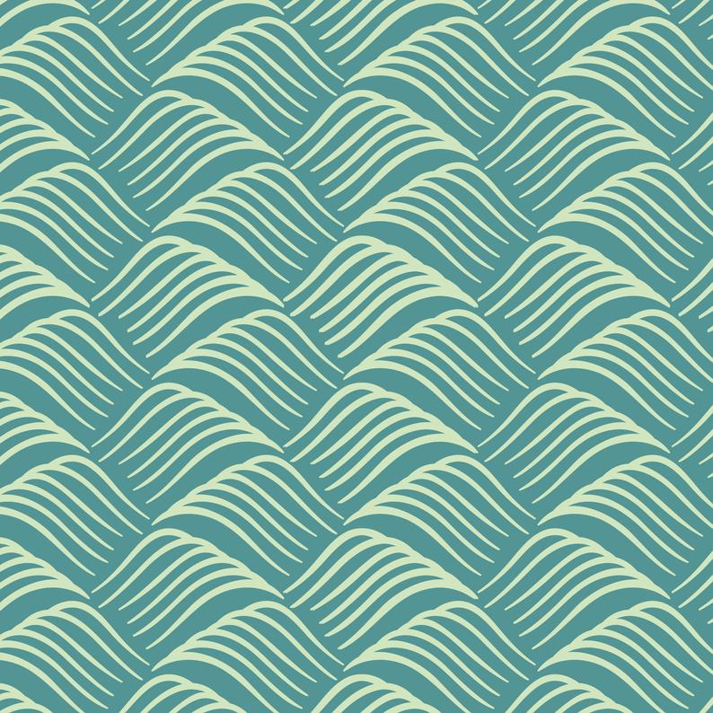 Ocean Waves Craft Stencil