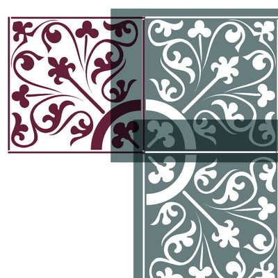 Verulam Tile Stencil for Walls and Floors