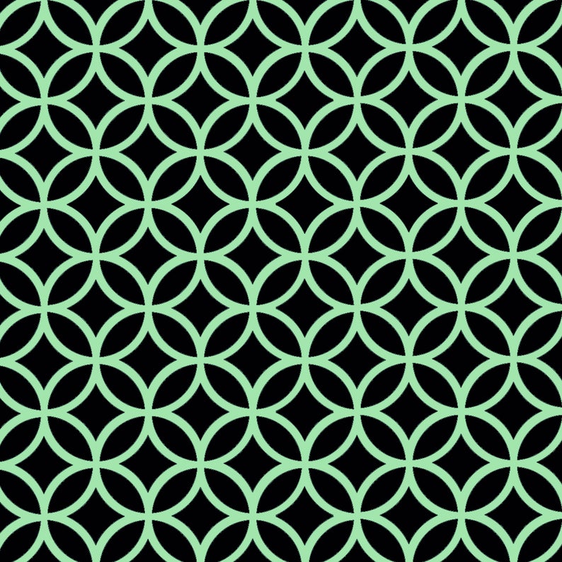 Ellipses and Diamonds Furniture Stencil