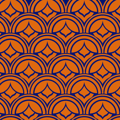 Seventies Flowers furniture stencil
