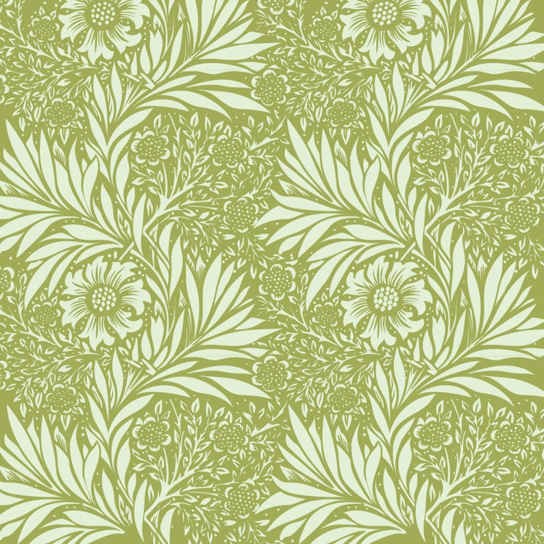 William Morris Marigold Stencil - stencilup.co.uk