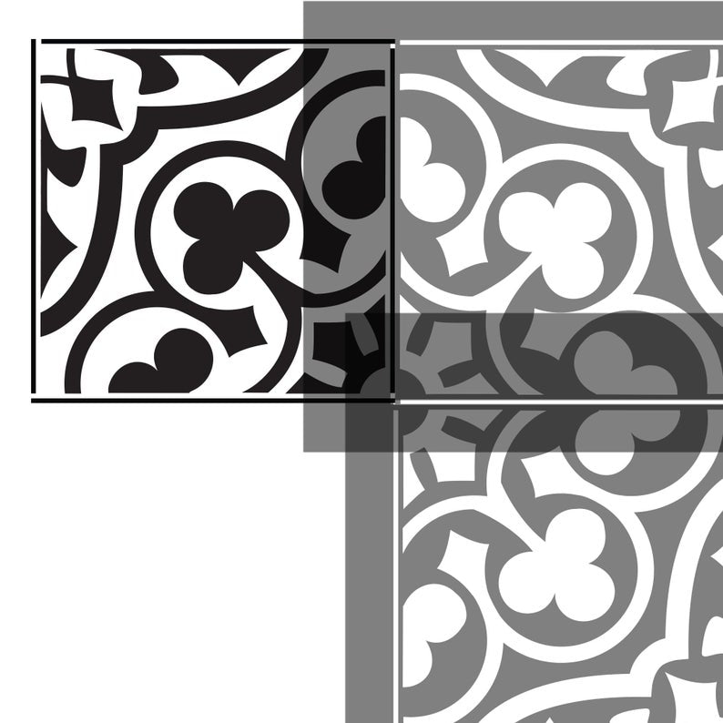 Danilia tile stencil by Stencil Up