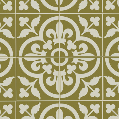 fleur de lis tile pattern stencil