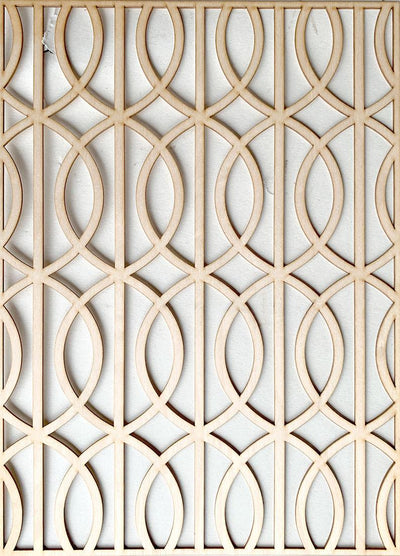 Art Deco Lattoc wooden inlay panel for furniture - stencilup.co.uk